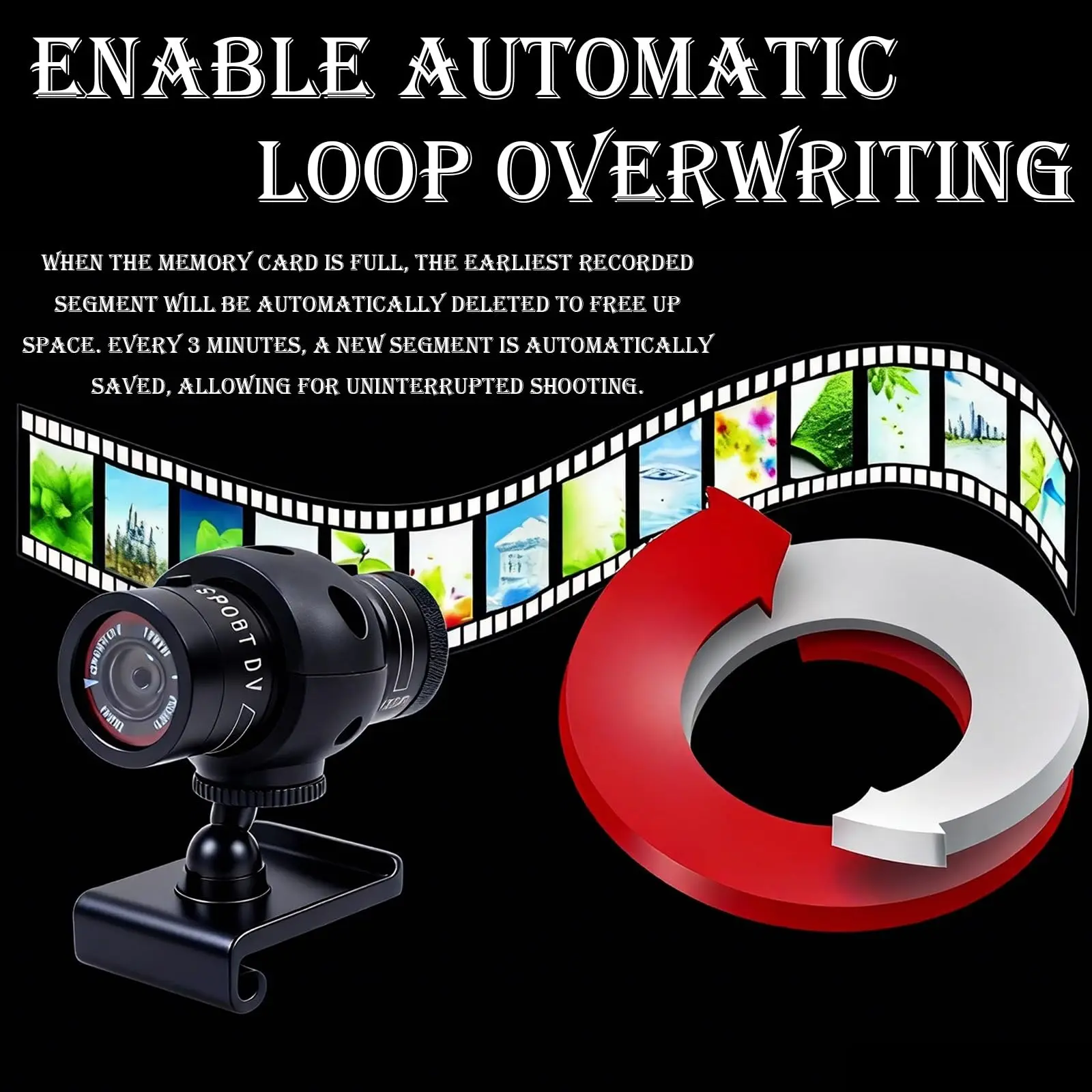 Juego de casco Airsoft 7 en 1 con cámara de acción, videocámara, máscara de fantasma de media cara, linterna, gafas tácticas para Paintball al aire libre - imagen 5