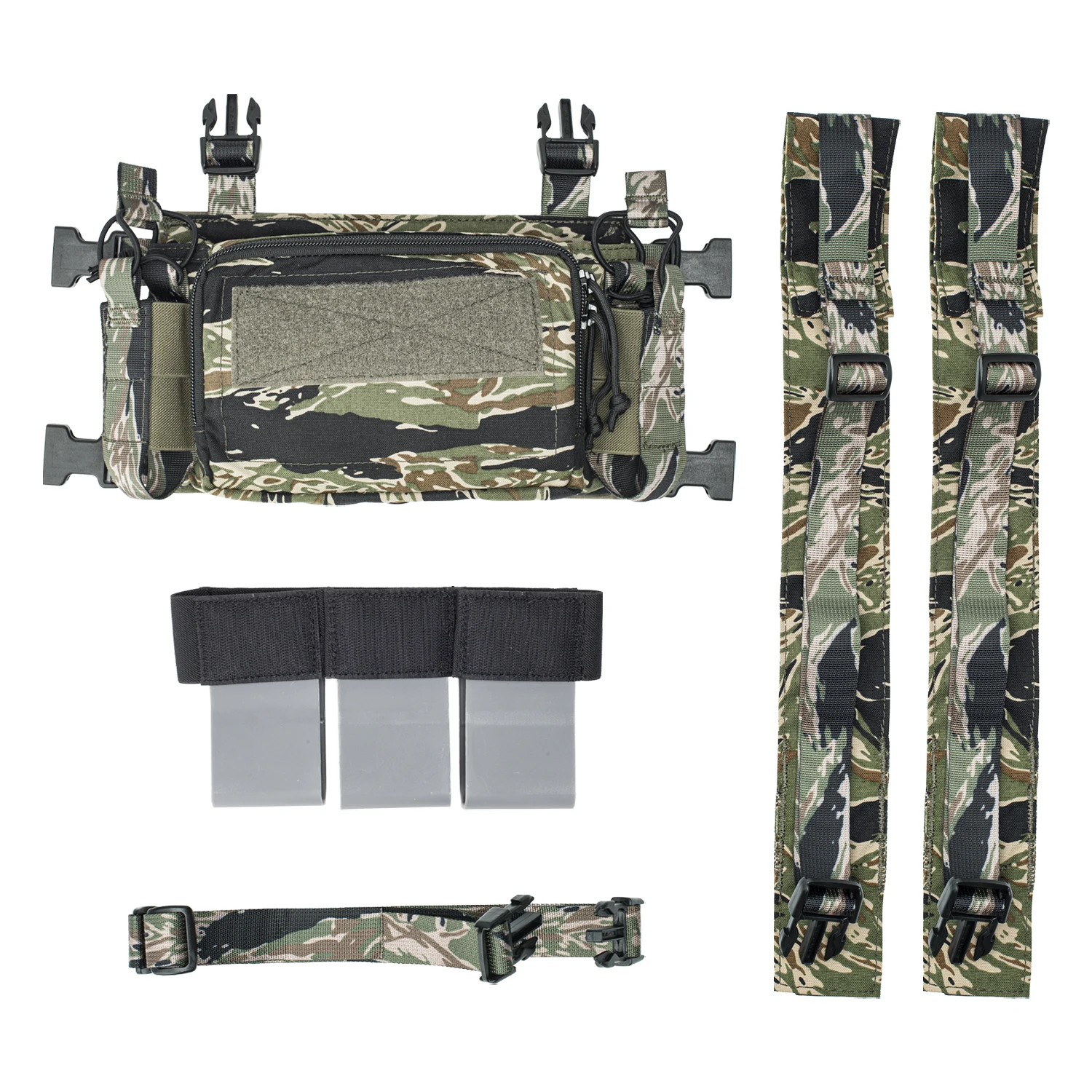 Chaleco de combinación para FCSK LV119 Tiger Spot Camo 500D, sistema inteligente, Castor, correa de pecho táctica D3CRM - imagen 2