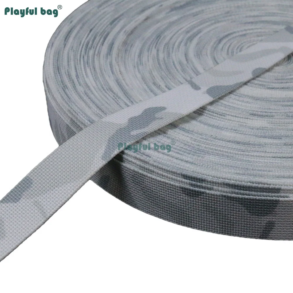 Correas de camuflaje MCAP Snow CP de 5 metros, poliéster de alta resistencia con estampado de doble cara, correas tácticas DIY para exteriores NA103 - imagen 5