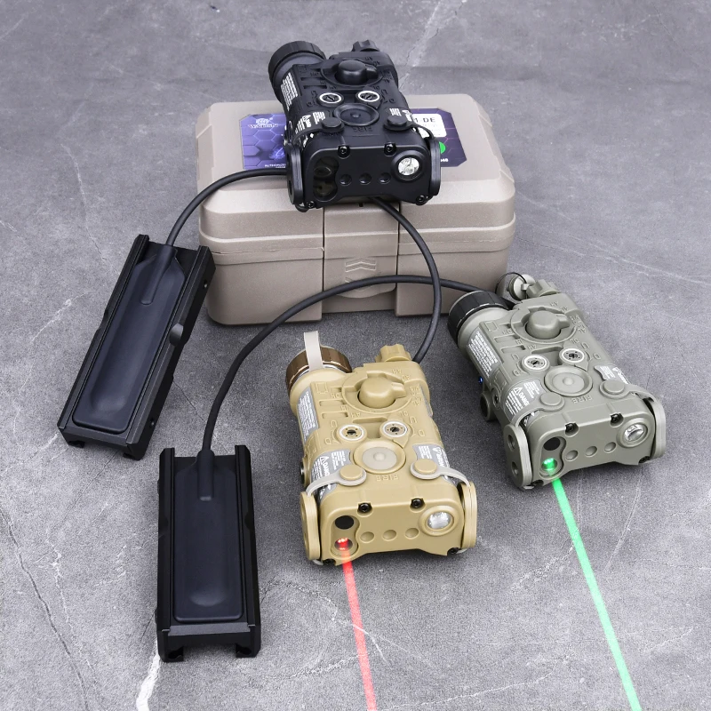 WADSN-interruptor de luz LED NGAL, Base fija de Metal, color rojo, verde, azul, sin IR, estroboscópico, Riel de 20MM, PEQ15, gran oferta - imagen 4