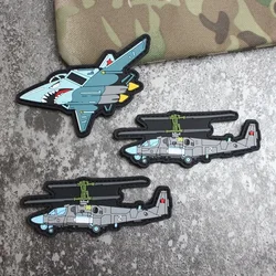 Parche PVC táctico helicóptero tiburón – Morale velcro