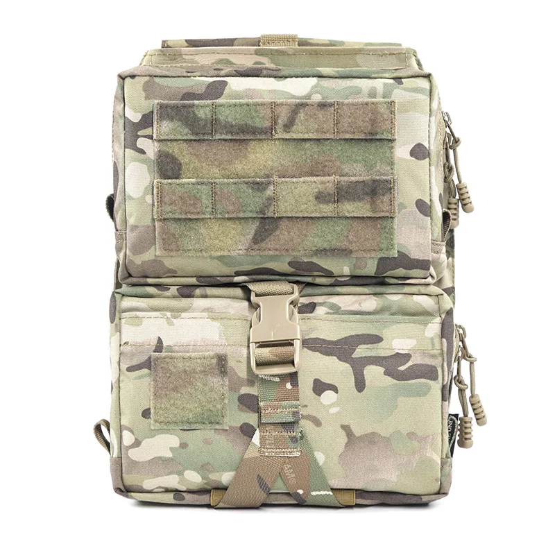 ASSAULT PANEL trasero tipo 1 chaleco táctico airsoft bolsa trasera para Mayflower Scarab bolsa de agua médica Molle de liberación rápida