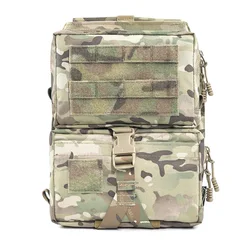 ASSAULT PANEL trasero tipo 1 chaleco táctico airsoft bolsa trasera para Mayflower Scarab bolsa de agua médica Molle de liberación rápida