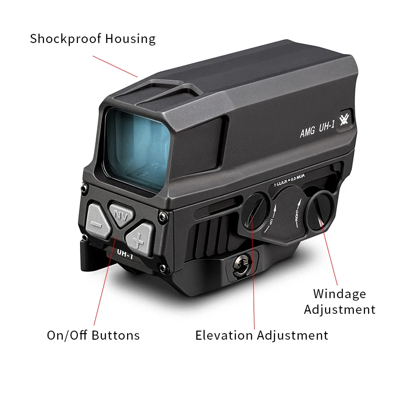 Óptica táctica holográfica Gen I, mira de punto rojo, arma, mira para Rifle, VMX-3T, lupa 3X para caza, combate de cuartos cerrados dinámicos - imagen 2