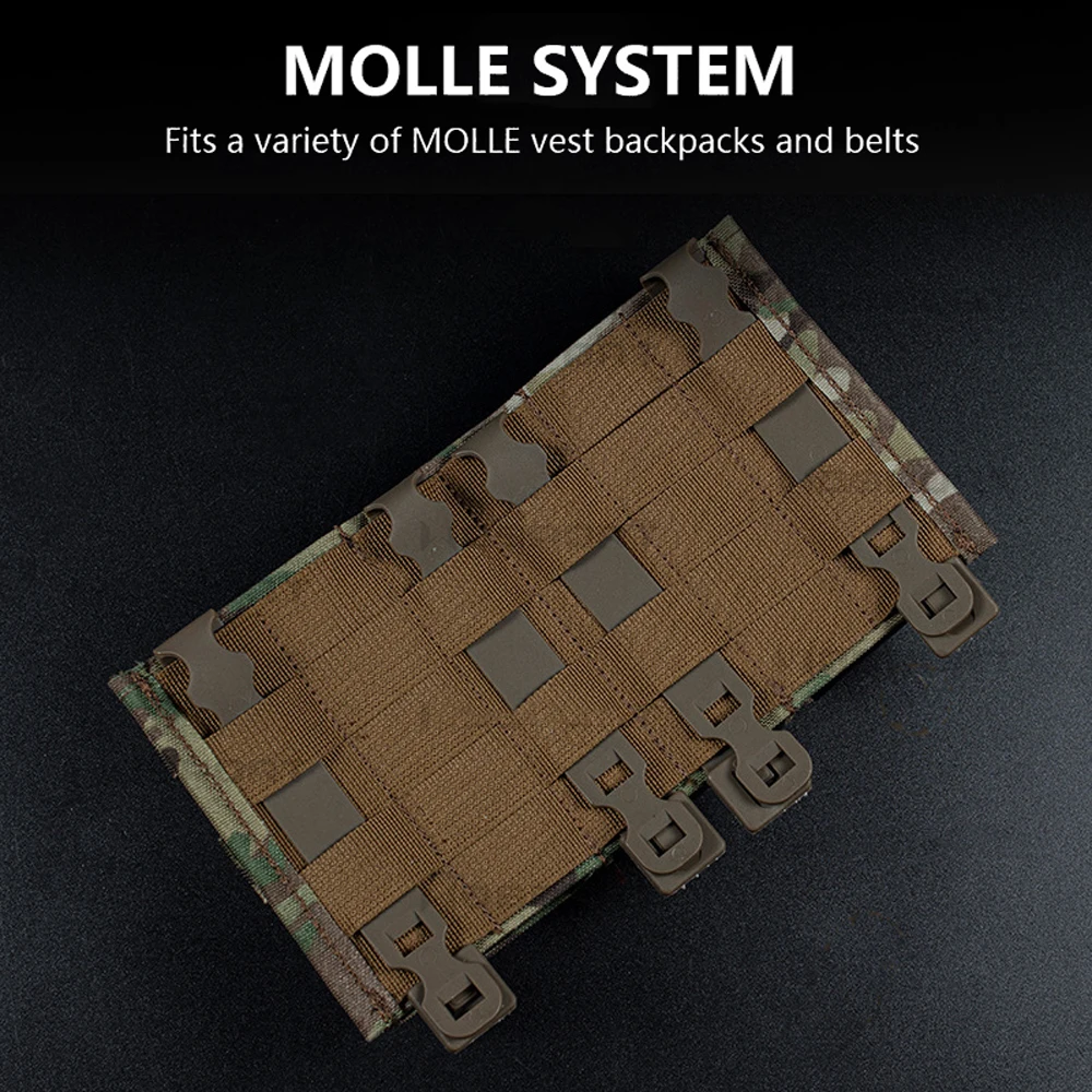 MOLLE-bolsa táctica Triple Mag FAST 7,62 M4 Airsoft Mag, chaleco de caza, portador de placa, funda magnética integrada, inserción de cuña Kydex - imagen 4