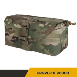 Bolsa protectora táctica GPNVG-18 en bolsas Molle, gafas de visión nocturna panorámica en el suelo, estuche de almacenamiento y transporte, bolsillo a prueba de golpes