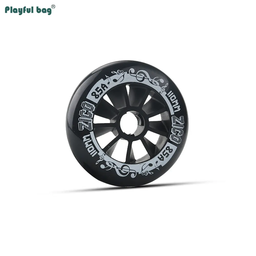 Ruedas de patines en línea de PU 85A 90/100/110MM alta elasticidad resistencia al desgaste patines zapatos accesorio AMB292 - imagen 4