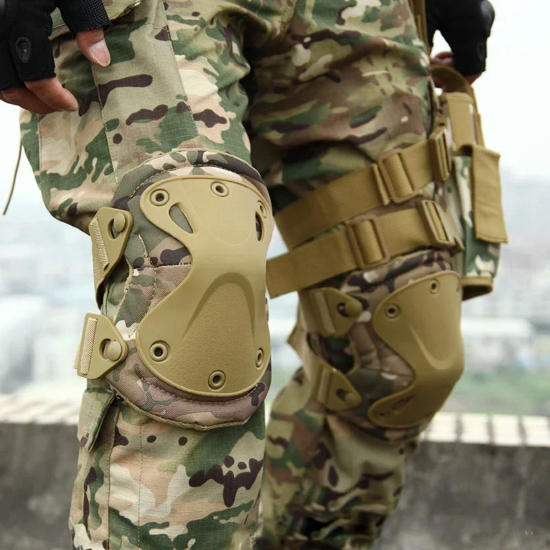 Protector táctico militar del ejército, conjunto de equipo de protección táctico para exteriores, 4 rodilleras/coderas, protección para ciclismo al aire libre, deportes de senderismo - imagen 5