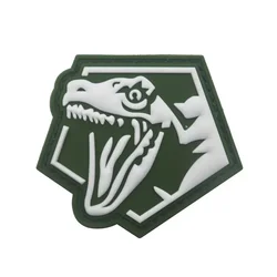 Parche Velcro dinosaurio Raptor - insignia luminosa para militar