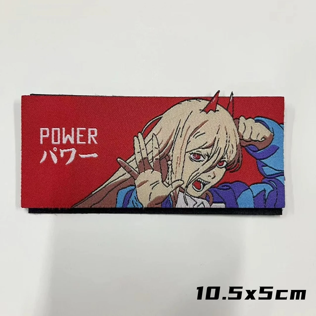 Parches de Chica de Anime japonés, emblema de moral táctico, brazalete militar con gancho y bucle, pegatina para mochila - imagen 5