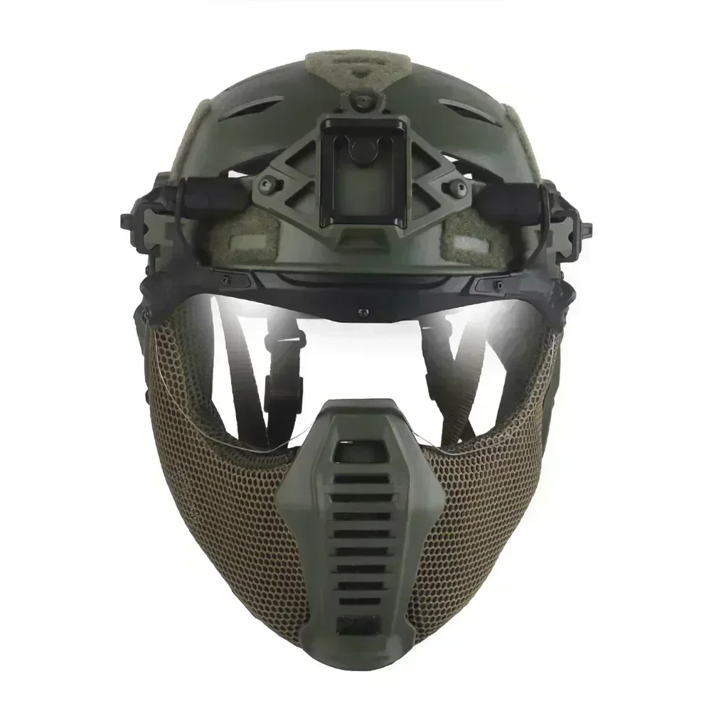 SINAIRSOFT-casco táctico Wendy 3,0 de protección completa, equipo de entrenamiento Airsoft para caza con gafas/cubierta para los oídos/protector bucal, equipo Airsoft - imagen 5