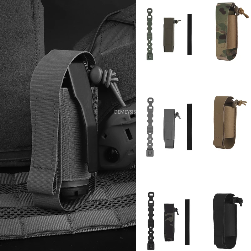 Riñoneras para exteriores, bolsa multiusos MOLLE con tira de sujeción mágica, cinturón táctico de Paintball, bolsa elástica, portador de herramientas