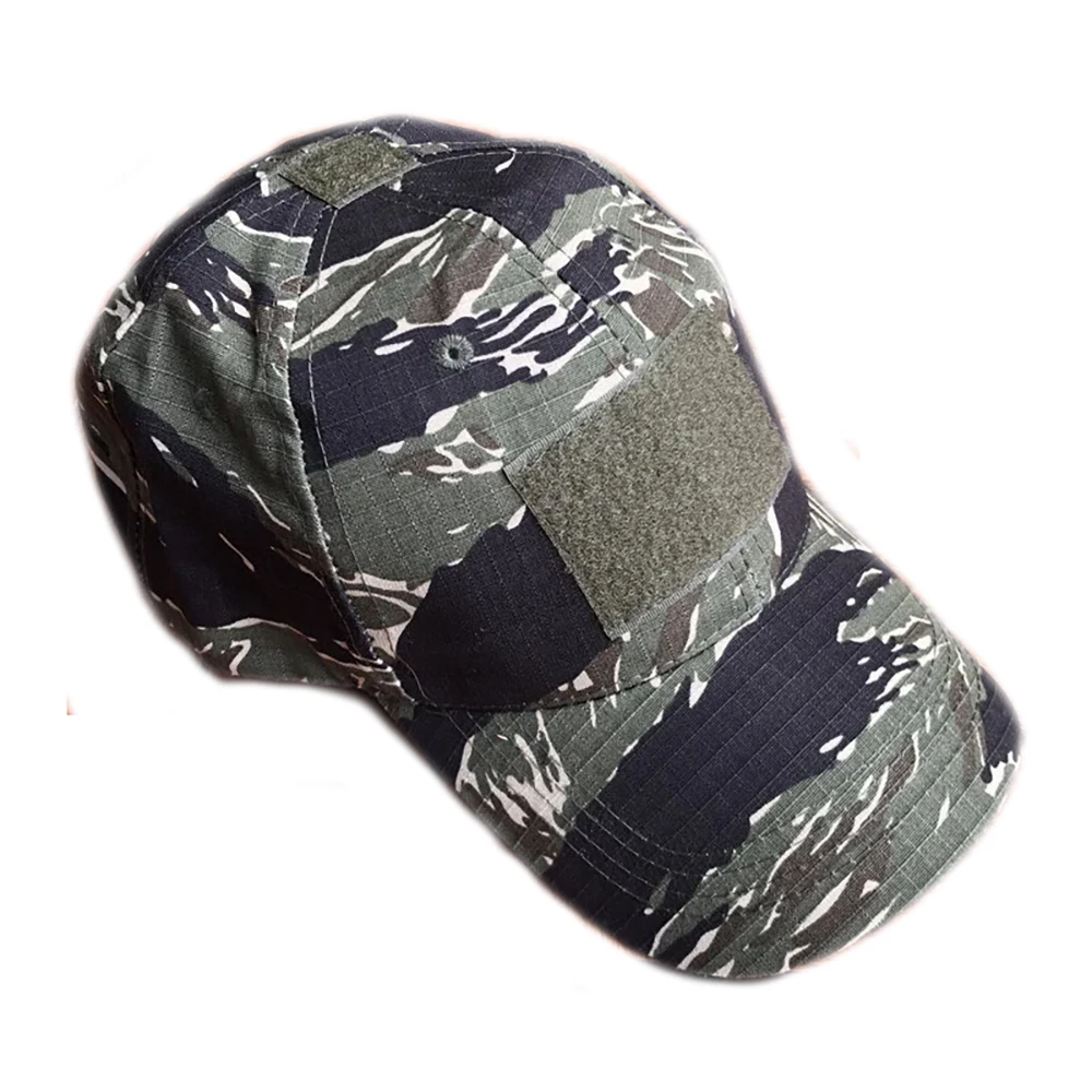 Táticas al aire libre gorra a rayas de tigre de la selva montañismo, senderismo, pesca, sombrilla, sombrero de béisbol accesorios de disfraz de caza - imagen 2