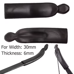 Protector de punta de extremidad de arcos recurvos, 2 uds., 14x3,3 cm, protector de extremidades, cubierta de tiro con arco, punta de ahorro para tiro, accesorios de caza