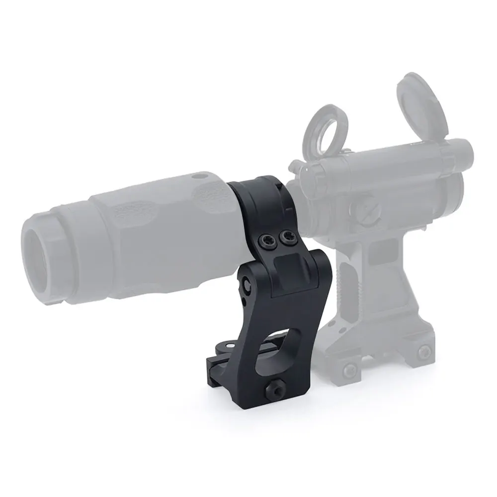 Soporte de mira de lupa táctica, montaje de aluminio CNC de 2,26 pulgadas, abatible hacia el centro, soportes de alcance óptico, Base, accesorios Wea-pon de caza - imagen 2