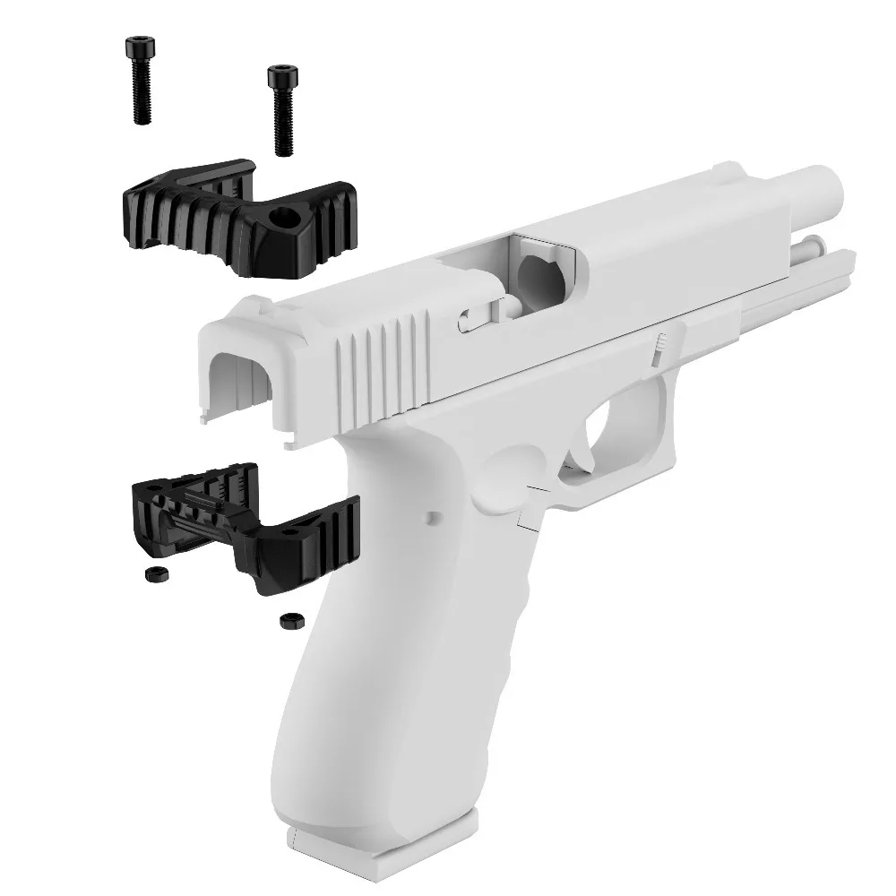 Cubierta táctica trasera con asa deslizante para pistola airsoft - imagen 3