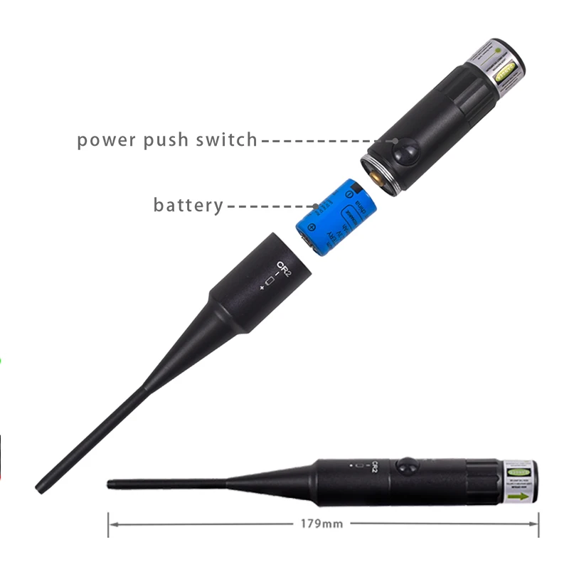 Mira láser de punto rojo mejorada. 177.22 12GA dispositivo estable puntero colimador Universal Boresighter 9 adaptadores cargador - imagen 3