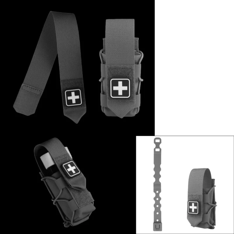 Bolsa universal de primeros auxilios TQ |   Soporte de torniquete de emergencia compatible con MOLLE para exteriores |   Para accesorios de equipos de caza - imagen 4