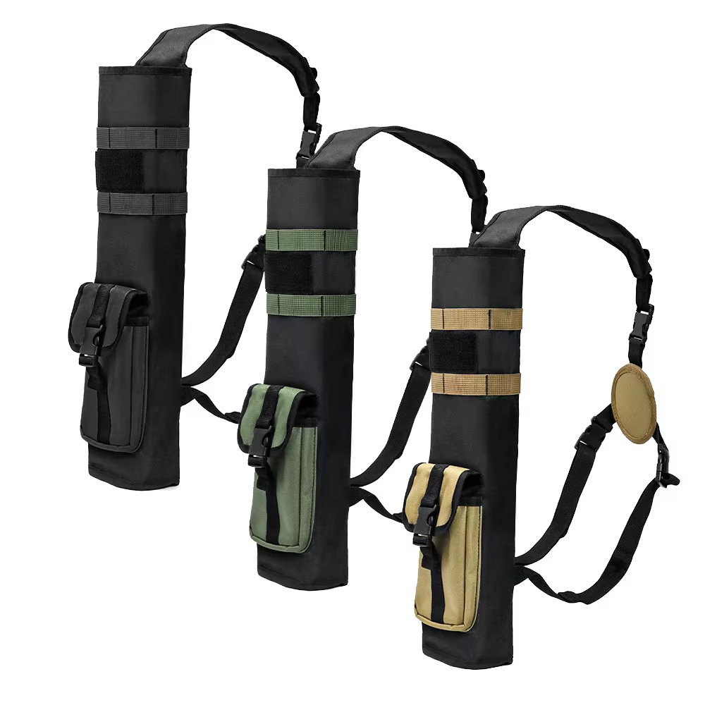 Carcaj trasero MOLLE ligero – Bolsa flechas caza compacto plegable - imagen 2