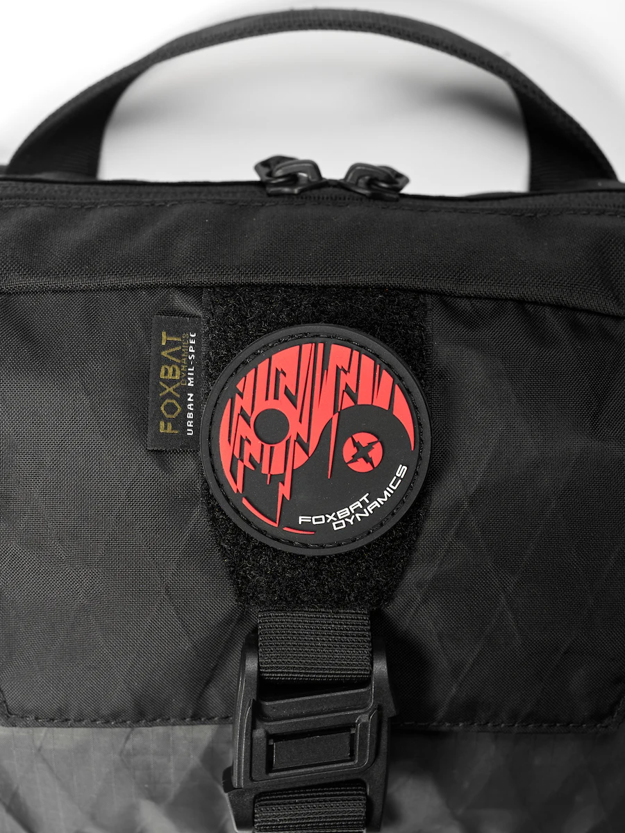 Insignia mágica táctica funcional Taiji, brazalete cruzado, accesorio para mochila, color negro y rojo - imagen 3