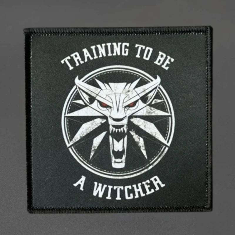 Parche con estampado de lobo para aclarar ser un jugador, chaleco táctico, insignia de moral con gancho y bucle, pegatinas para mochila, parches para brazalete para ropa