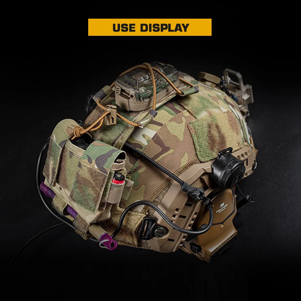 Bolsa de batería para casco táctico, paquete de batería MK2, M-LOK, bolsa de contrapeso para casco rápido, accesorios militares de caza Airsoft - imagen 5
