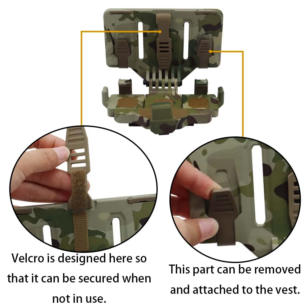 Soporte para teléfono móvil multiusos Falcon de tres garras, tablero de navegación plegable, accesorios para mochila táctica fija Universal - imagen 2