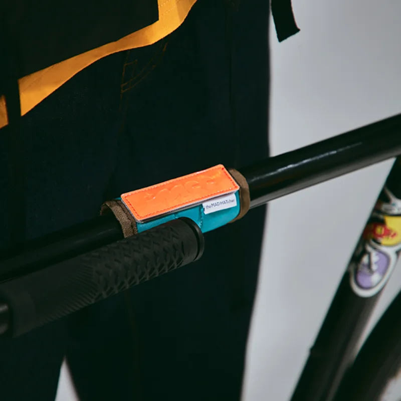 Sujetador de gancho y bucle reflectante para marco de bicicleta, cubierta protectora para tubo de manillar - imagen 5