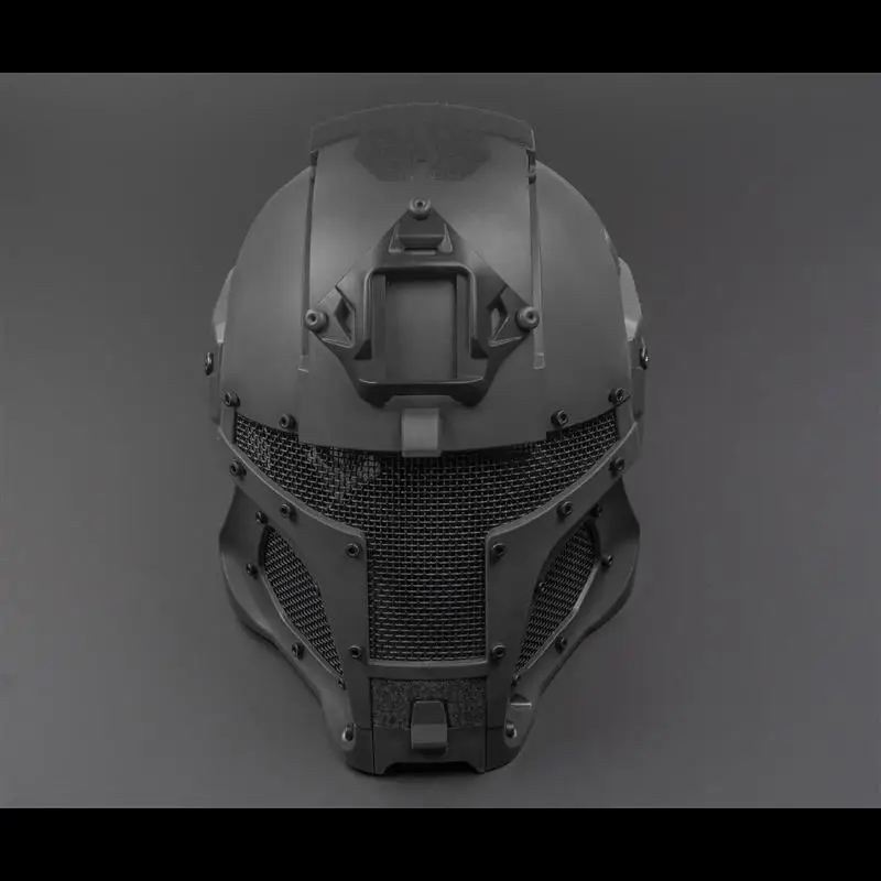 Casco de Airsoft con gafas reemplazables, protección para la cabeza y la cara, casco táctico, casco de guerrero medieval para cosplay - imagen 2