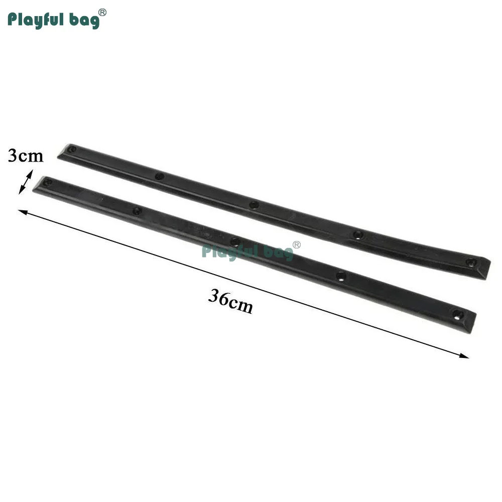 Rieles de protección de plástico para monopatín, tiras protectoras para tablero de 2 piezas, protectores antiimpacto para fondo de cubierta de monopatín AMB337 - imagen 4