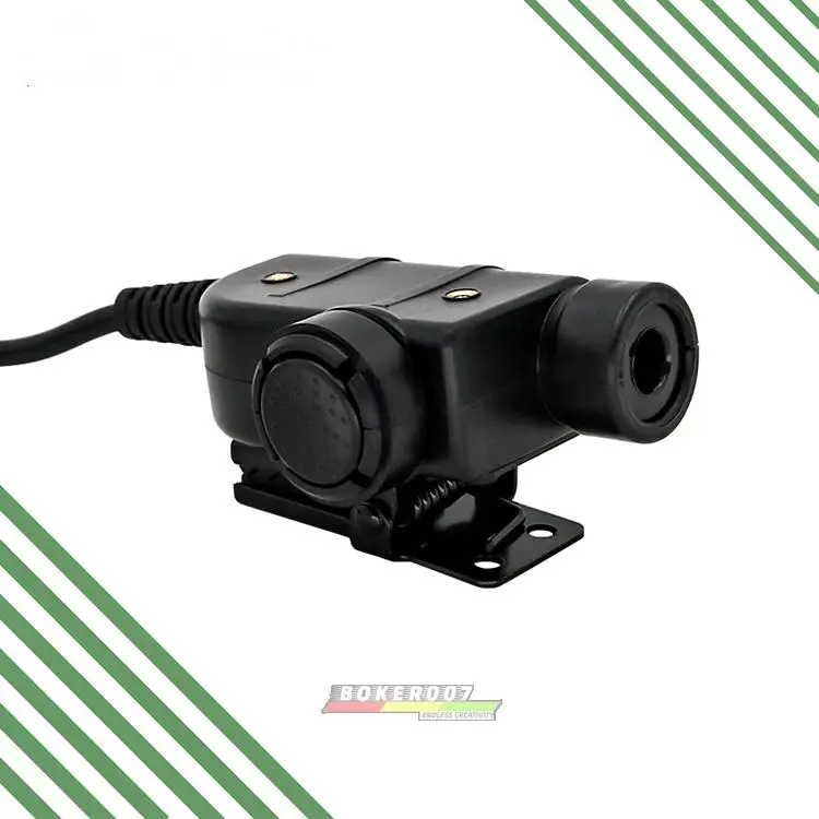 Nuevo Silynx U94 PTT auriculares tácticos interruptor de tecla de lanzamiento k-head Kenwood Port negro - imagen 2