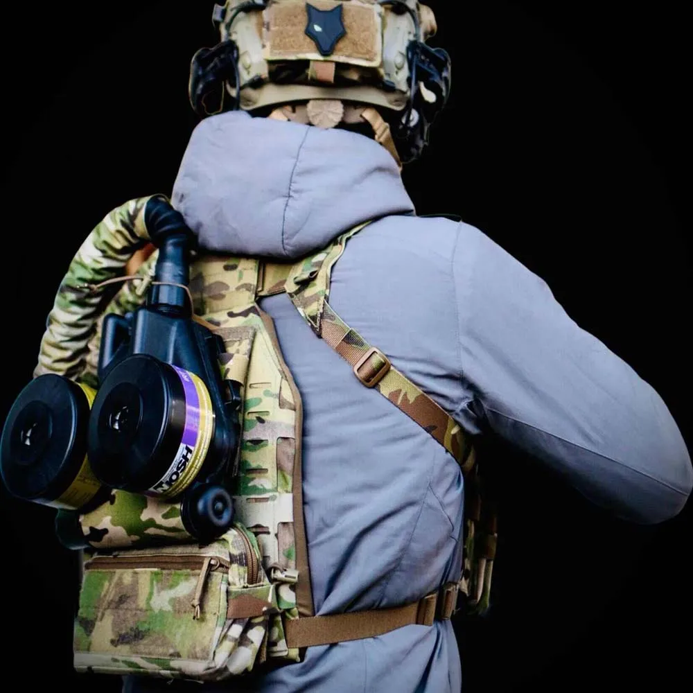 Cubierta protectora del tubo de respiración de la máscara táctica - imagen 3