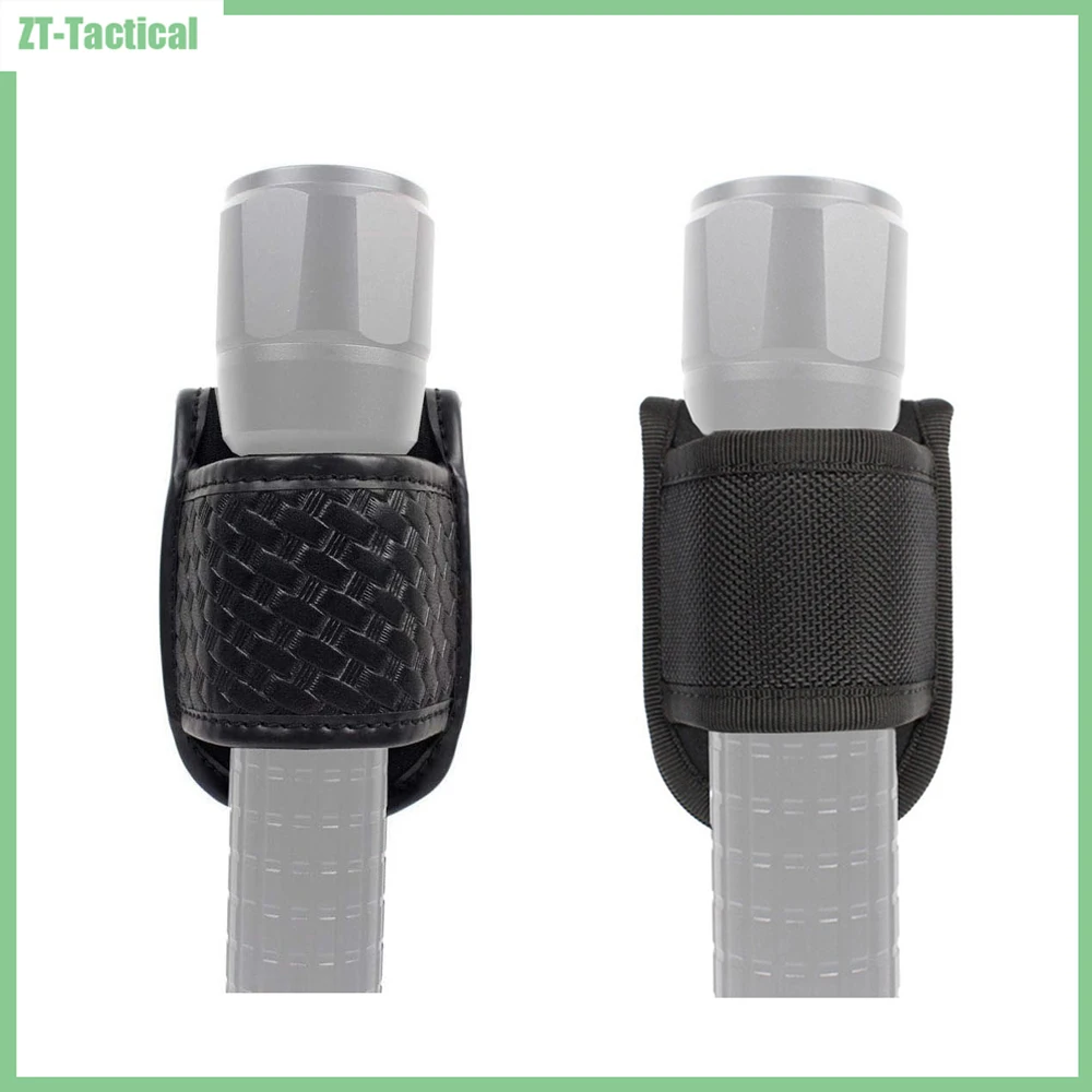 Soporte de luz compacto con celda D superior abierta, accesorios para cinturón de servicio, funda para linterna, nailon 1680D y onda de baloncesto