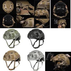 Nuevo casco de ajuste de perilla para exteriores versión jateada en arena casco de corte súper alto SF rápido casco de protección para ciclismo de caza al aire libre