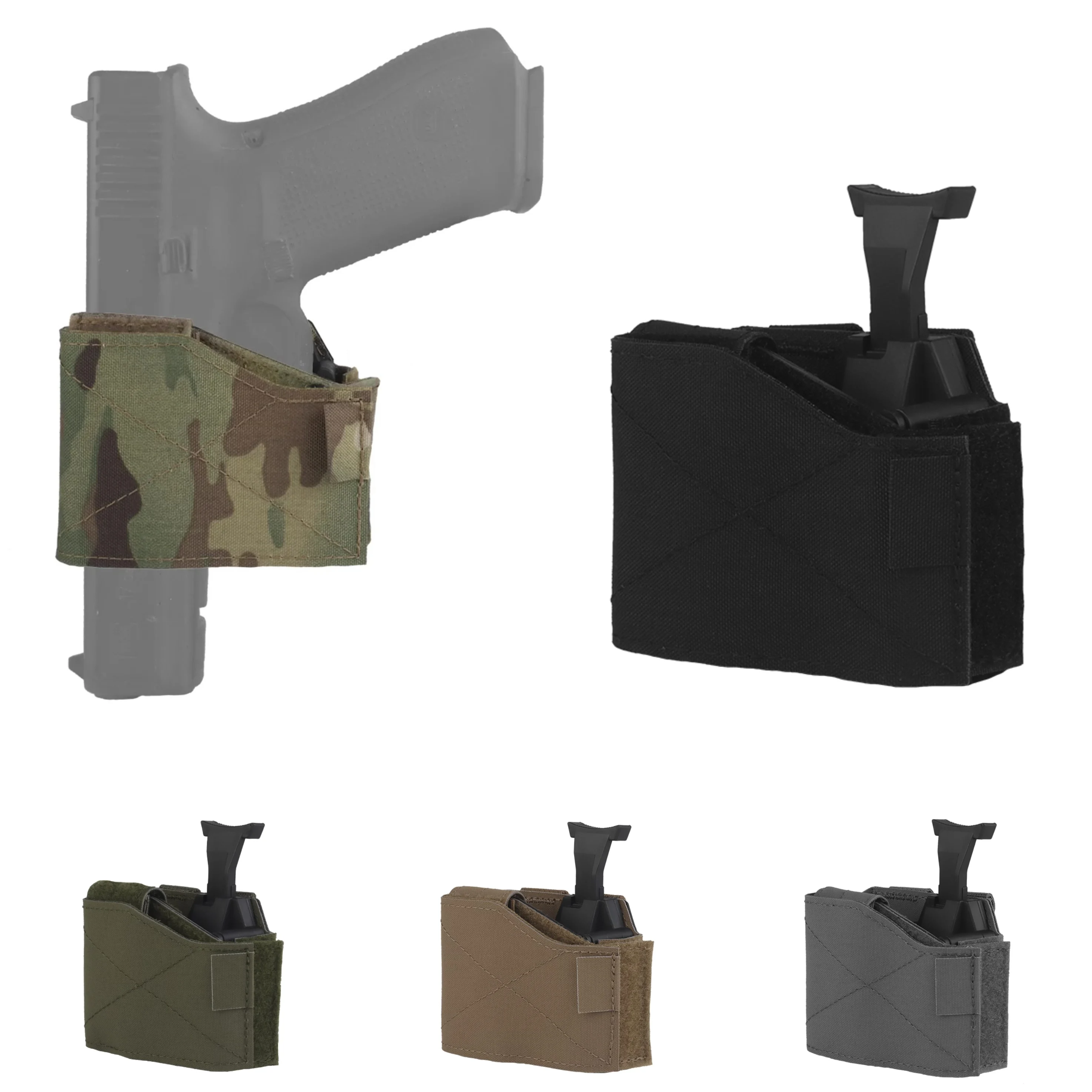 Funda táctica Universal para mano izquierda Molle, cinturón de liberación rápida, funda de pistola para GL SIG H & K CZ S & W 1911, funda para pistola - imagen 2