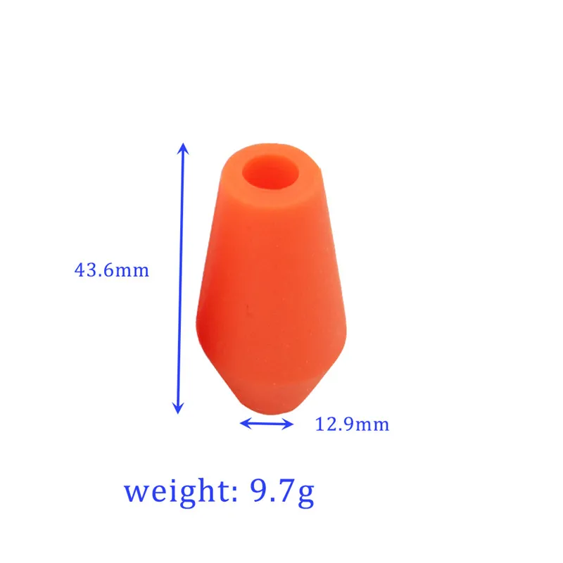 Puntas de flecha de goma suave para tiro con arco, eje de flecha de 6mm/8mm, puntas anchas romas para disparar, accesorios de precisión, 12 piezas - imagen 2