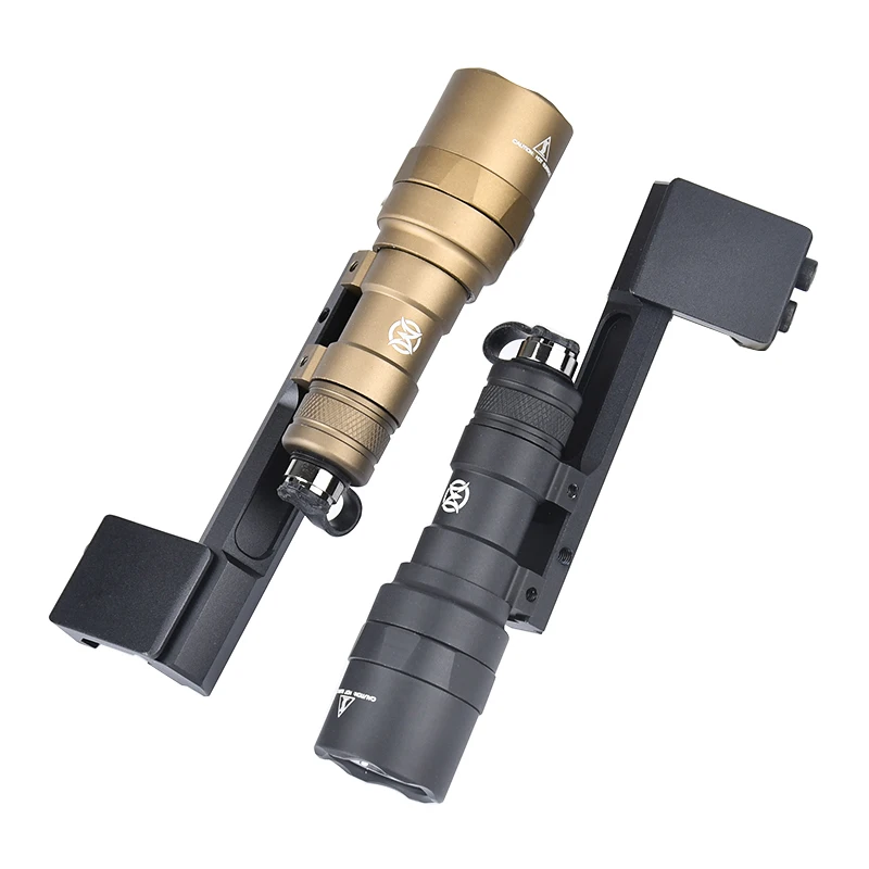 WADSN Tactical M300 M300C linterna Mini Scout lámpara de montaje Offset Base para Picatinny exterior arma luz Airsoft Accesorios - imagen 4