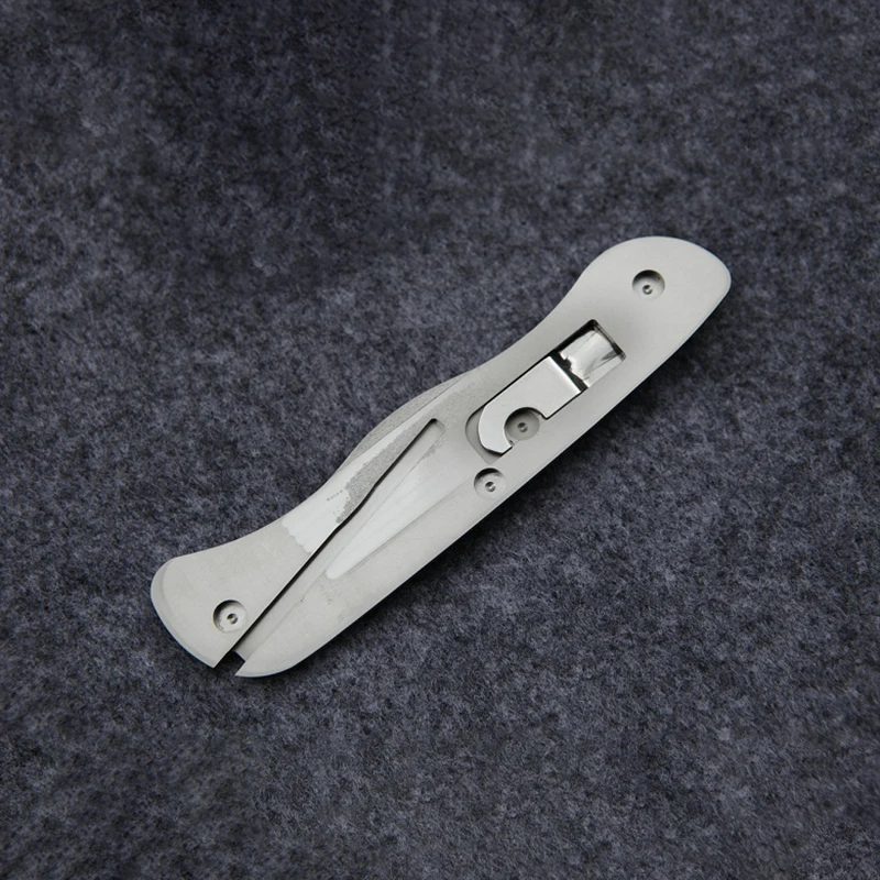 Parche de escamas de mango de cuchillo hecho de fibra de carbono/titanio para cuchillos del ejército suizo Victorinox Sentinel de 111MM, pieza de repuesto DIY