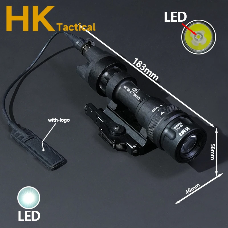 SF Metal M952V IR iluminador linterna táctica M952V LED estroboscópico Scout luz QD Base montaje 20mm Picatinny Rail lámpara de caza - imagen 5