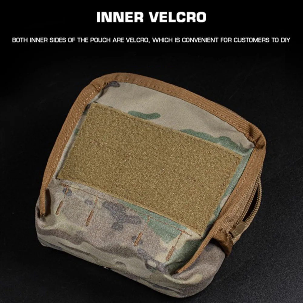 Bolsa táctica Molle pequeña GP, bolsa cuadrada para artículos diversos, placa para el pecho al aire libre, chaleco, cinturón, bolsa de almacenamiento MOLLE - imagen 3