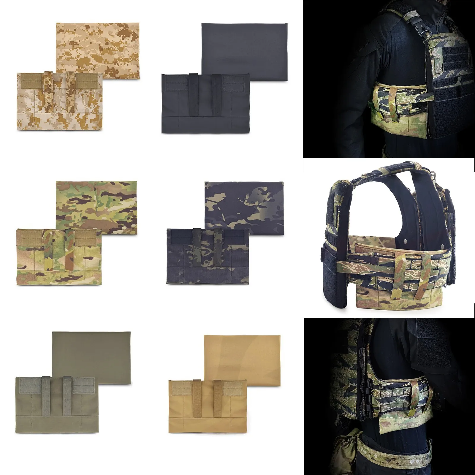 Bolsa táctica lateral MOLLE para panel de soporte AVS