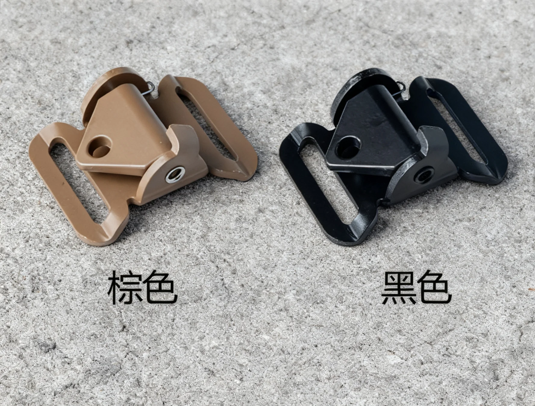 Pestillo de ajuste rápido deslizante de aleación de aluminio, Compatible con correas de 25mm, equipo táctico, accesorio resistente - imagen 2