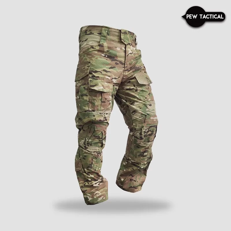 PEWTACTICAL G3 Pantalones tácticos Multicam Camo Pantalón de senderismo resistente al desgaste Pantalones de combate de Paintball