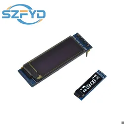 Pantalla LCD OLED blanca/azul de 0,91 pulgadas, 128x32 IIC I2C, módulo DIY, controlador SSD1306 IC DC 3,3 V 5V para Arduino