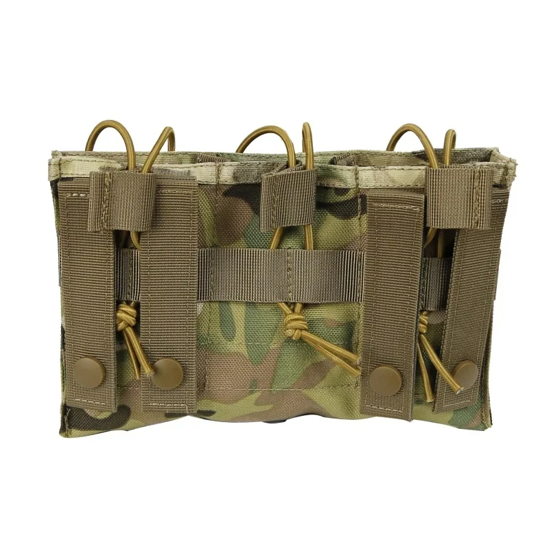 Paquete Triple táctico multifuncional, sistema MOLLE, bolsa táctica molle, bolsa de accesorios, bolsa Triple Mag resistente al desgaste, bolsa de caza - imagen 5