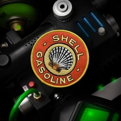 Parches tácticos Shell Morale para ropa, parche bordado con gancho y bucle, banda de rodadura militar, pegatina para mochila táctica del ejército