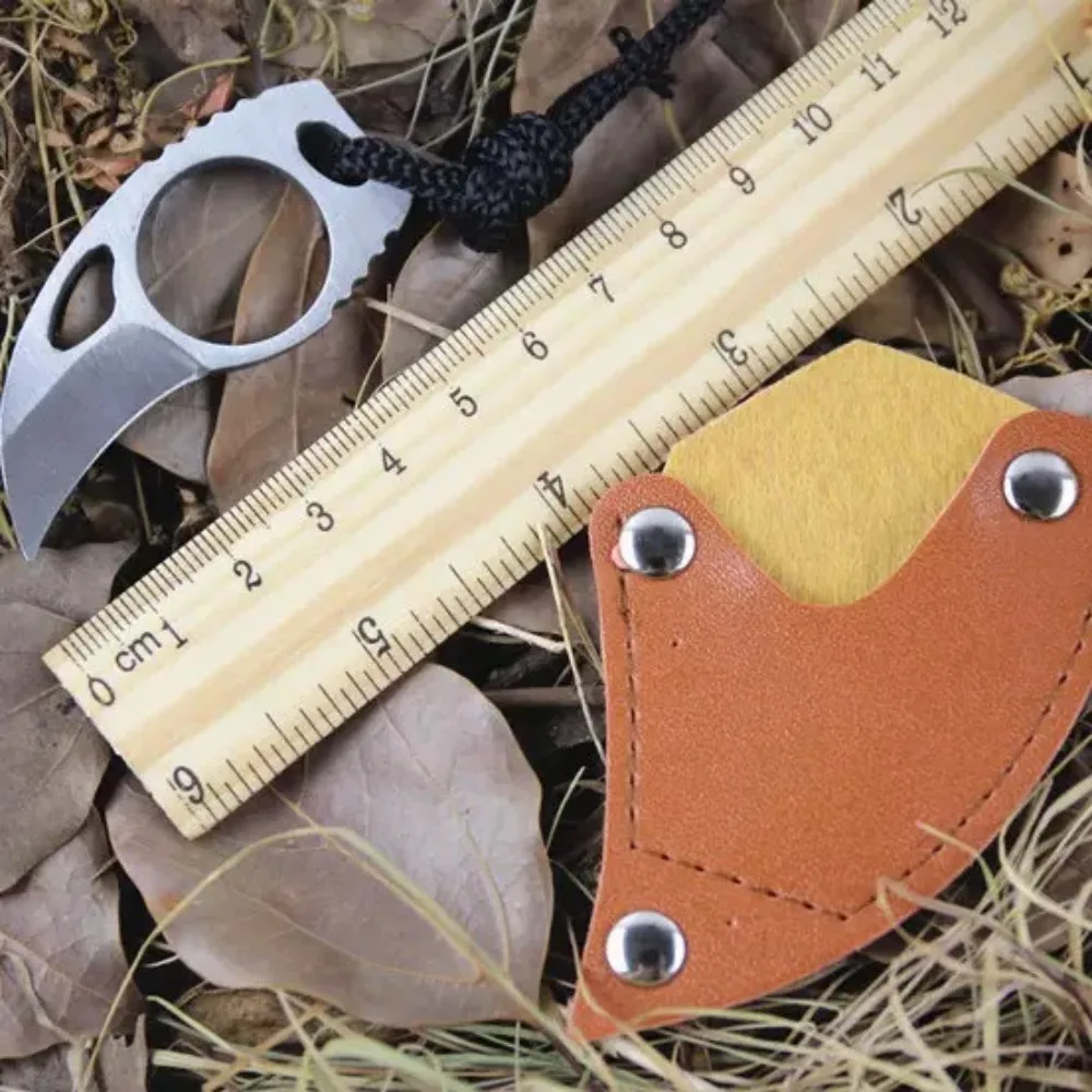 Cuchillo plegable acero inoxidable llavero supervivencia camping - imagen 5