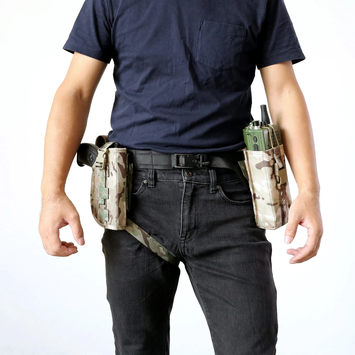 Nuevo Equipo de cinturón táctico Hypalon, hebilla magnética de EE. UU., cinturón Molle, cinturón deportivo de guerra, accesorios de caza, cinturón Airsoft - imagen 3