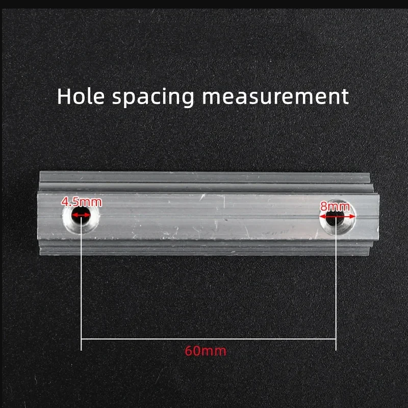 Base de puntería de Metal con espaciado de orificios de 6CM, ranura para tarjeta, Base de puntería láser de doble propósito, accesorios de tirachinas telescópicos de varilla larga para exteriores - imagen 5