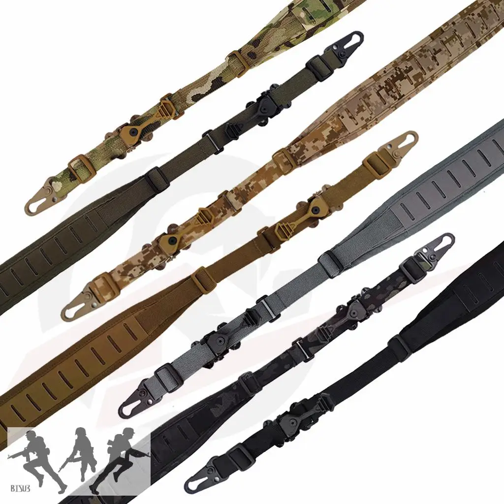 Cinturón de nailon para tirachinas, tirantes de corte láser MOLLE, cuerda de eslinga ajustable para Rifle rápido - imagen 5